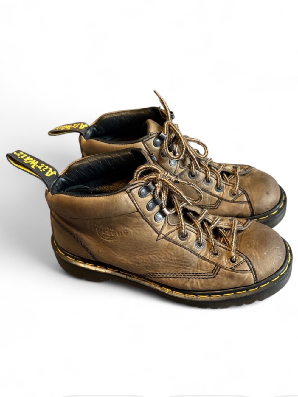 Vintage 90’s Dr. Martens AirWair Leather Lace-Up Hiking Boots Made in England